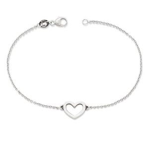 James Avery petite heart link bracelet
